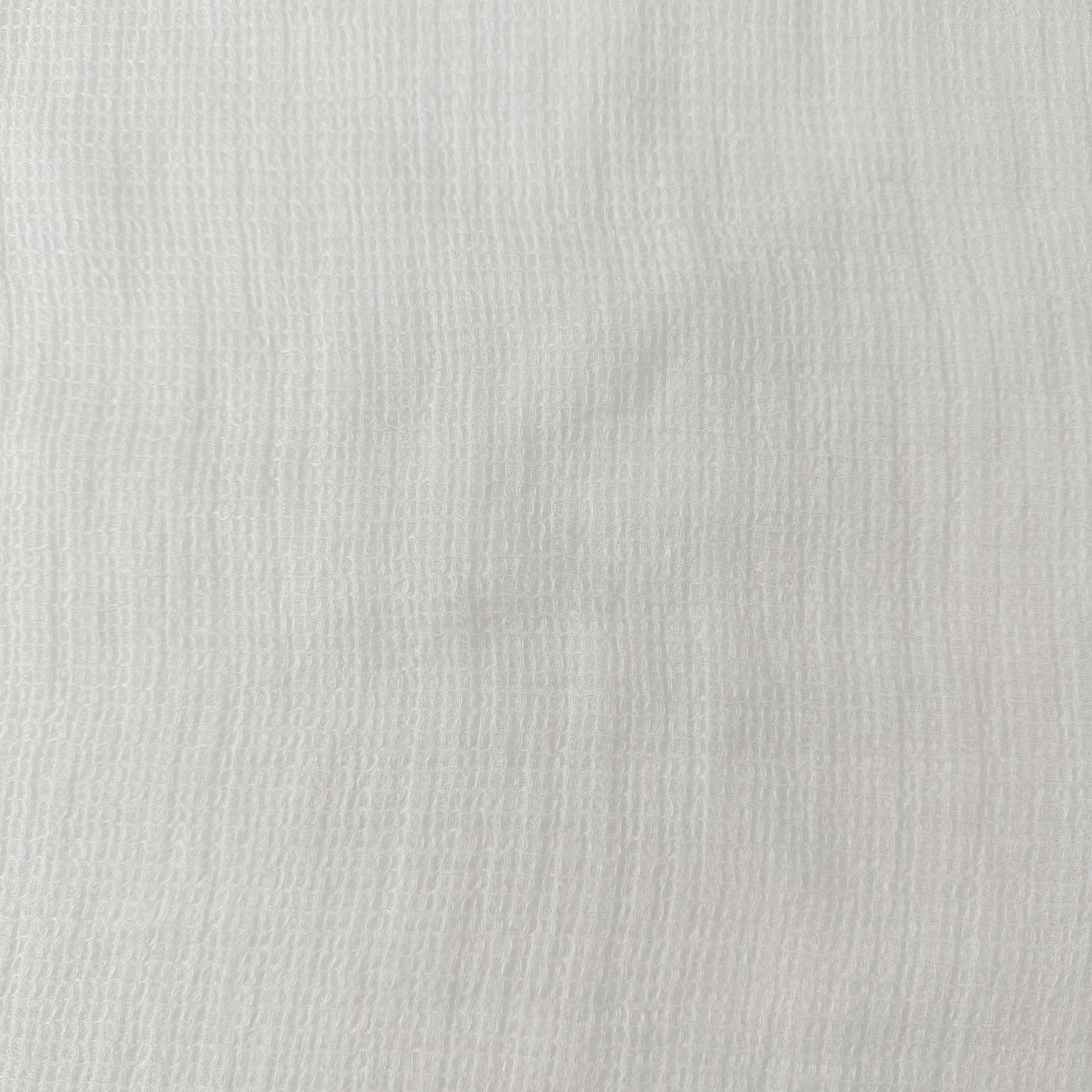 Linen Waffle Tweed Fabric 7349 7350 - The Linen Lab - White