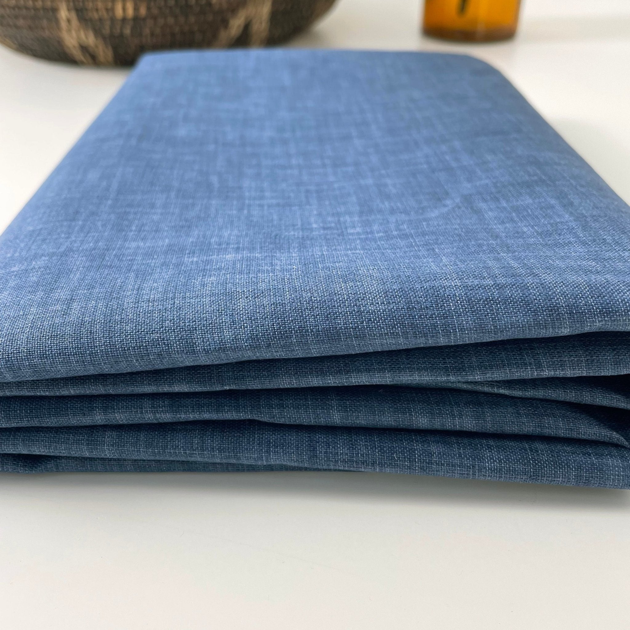 Linen Waterproof Fabric 4638 - The Linen Lab - 4638 BLUE