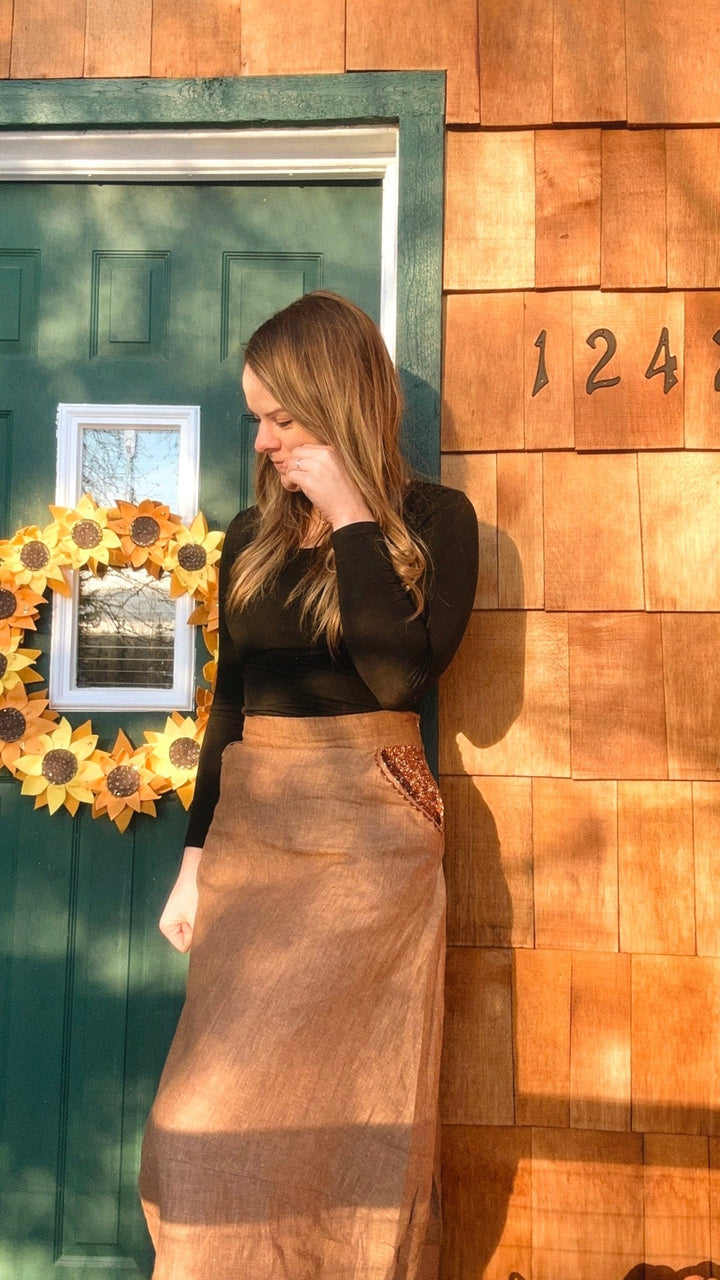 Lotus Jar Skirt Pattern Digital File Download - The Linen Lab -