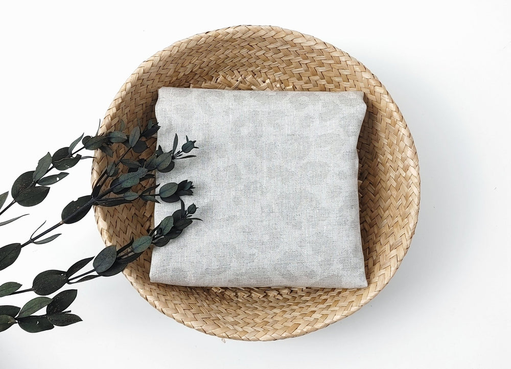 Luxe Safari Elegance: 100% Linen Fabric in Natural Hue with Gold Foil Leopard Print - The Linen Lab - Natural