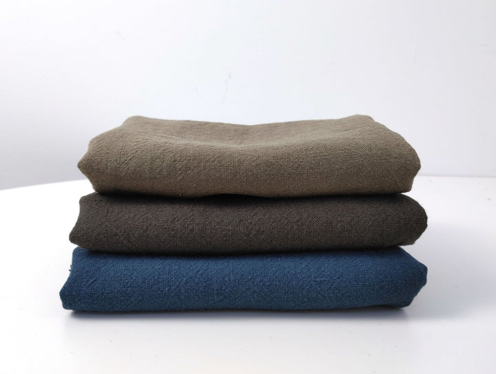 Premium 100% Linen Fabric - 9S High Twisted Yarn for Luxurious Textiles and Crafting Excellence 6772 6481 6480 - The Linen Lab - Blue