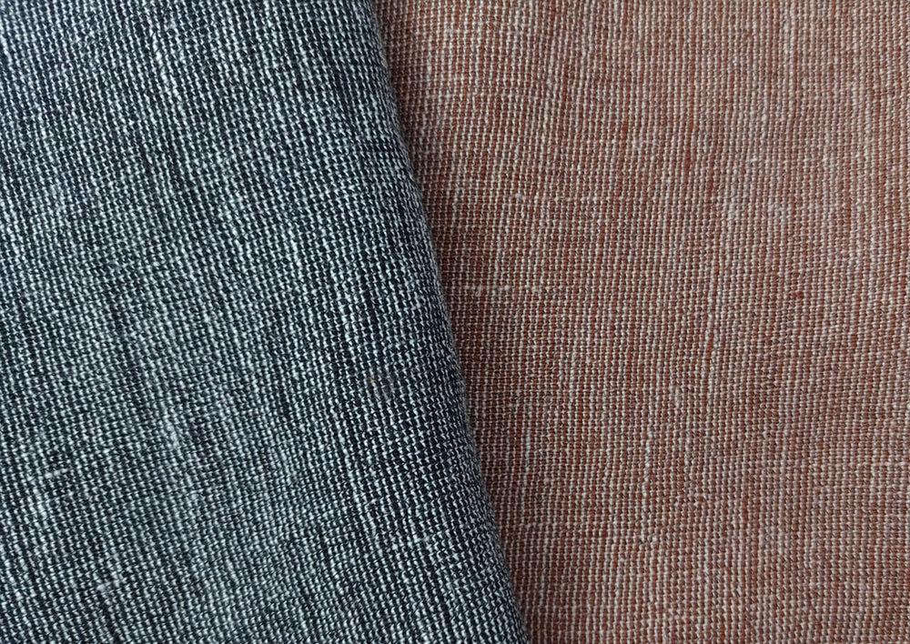 Premium Linen Polyester High Twisted Yarn, 2-Tone Effect Fabric for Elegant Creations 4811 6316 - The Linen Lab - Gray