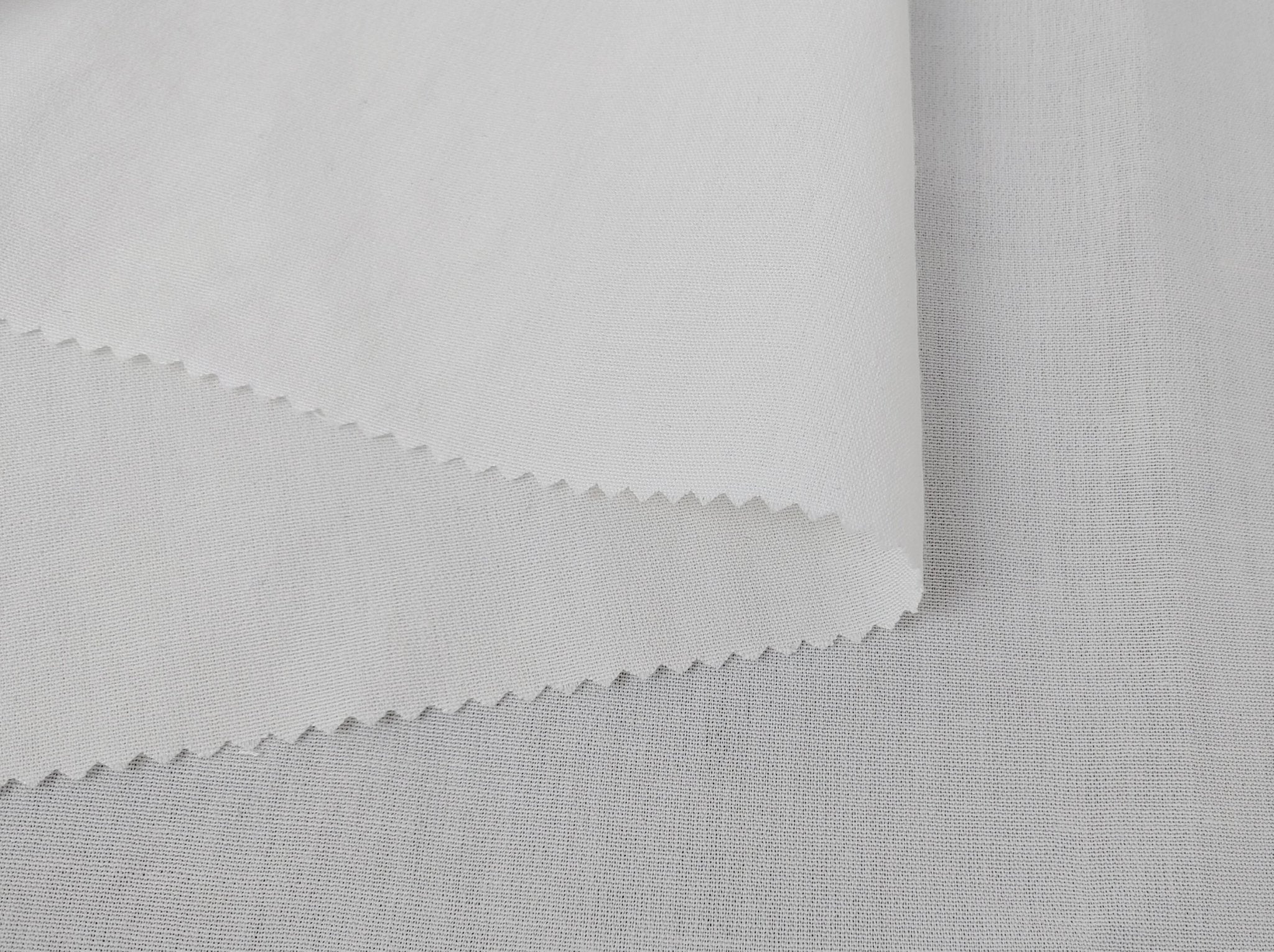 Ramie Polyester Rayon Plain Fabric 2194 4948 2773 - The Linen Lab - White