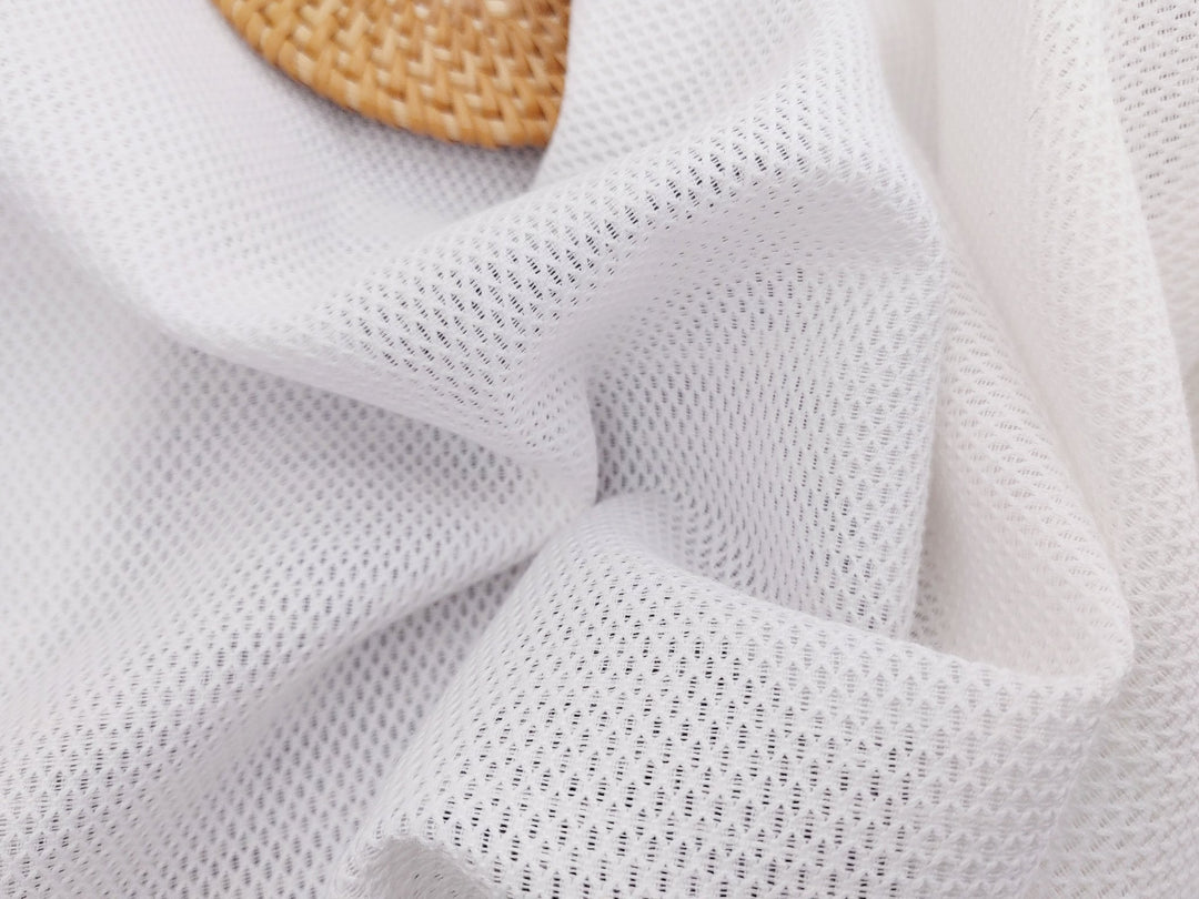 Rhombus Linen Cotton Fabric V-Shape Heald Medium Weight 4675 4351 - The Linen Lab - Grey