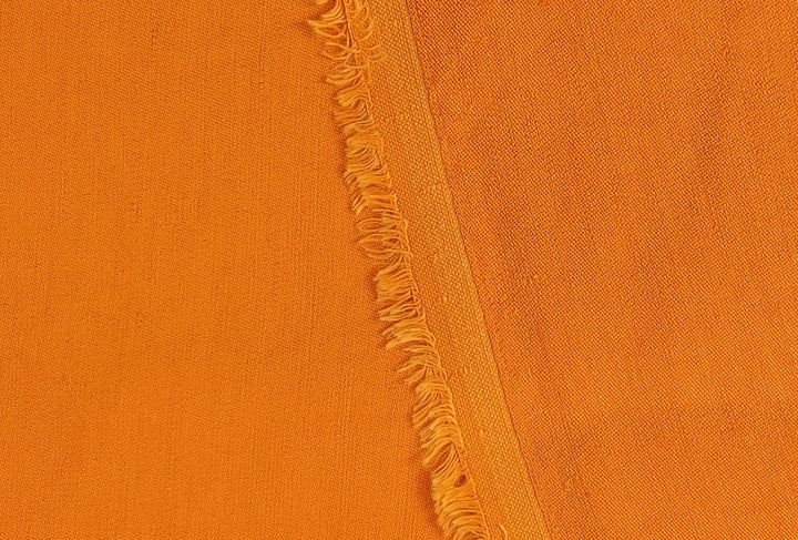 Satin Elegance: Linen Rayon Fabric with Polished Satin Weave 6090 6620 6659 7472 7293 - The Linen Lab - Orange