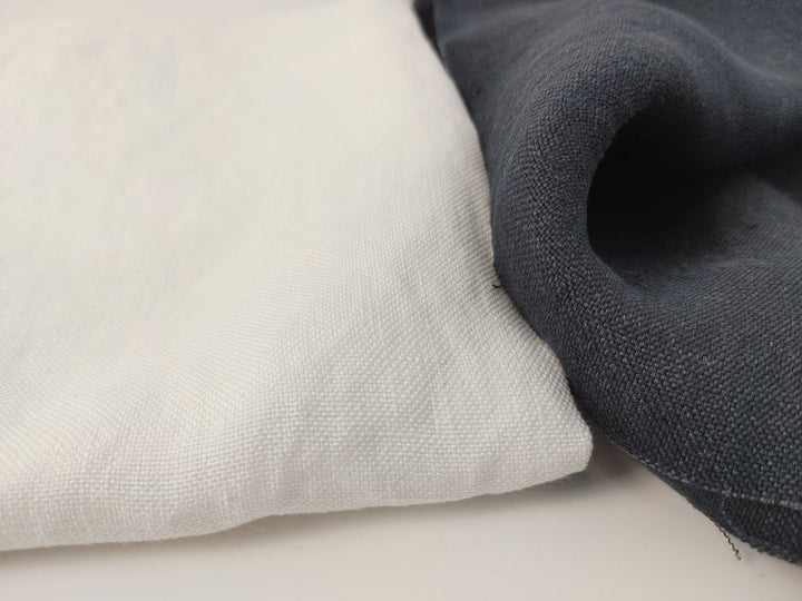 Silk Linen Canvas Mat Fabric 6555 6935 6494 - The Linen Lab - White