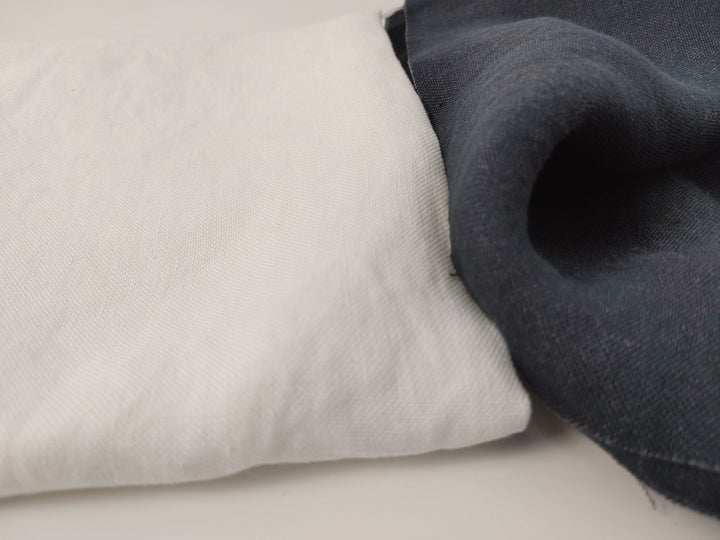 Silk Linen Canvas Mat Fabric 6555 6935 6494 - The Linen Lab - White