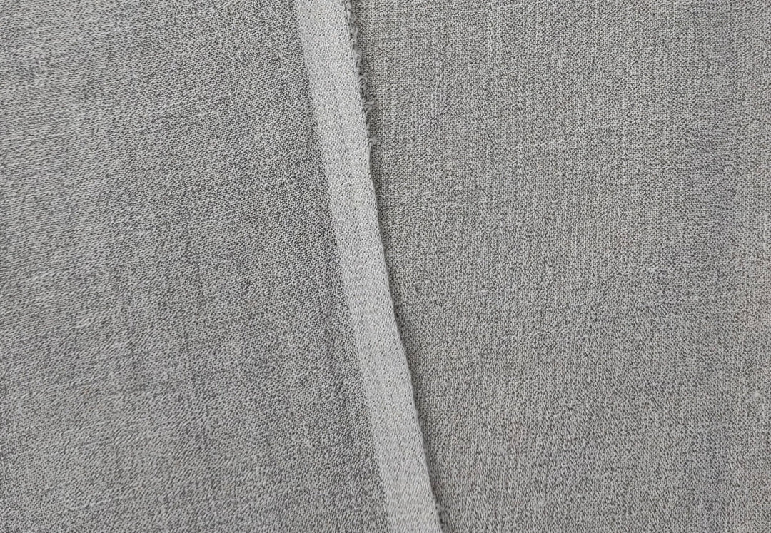 Subtle Sophistication: Linen Polyester Mixed Fabric with Grey Plaid 6002 - The Linen Lab - Grey